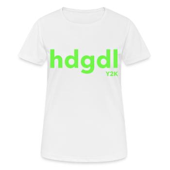 hdgdl Y2K grün - Frauen T-Shirt atmungsaktiv - Weiß - Vorne - AI Model Female 172 dark (172cm)