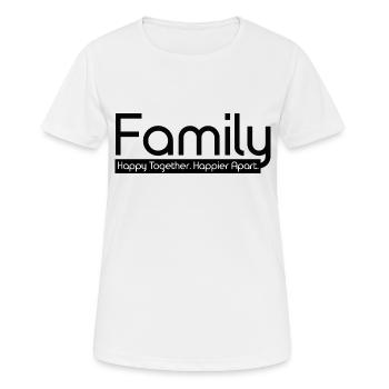 Famille Heureux Ensemble Plus heureux Séparé - T-shirt respirant Femme - blanc - Devant - AI Model Female 172 dark (172cm)
