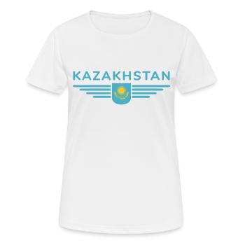 Kazakhstan Design – Steppe and Tradition - Women's Breathable T-Shirt - white - Front - AI Model Female 172 dark (172cm)