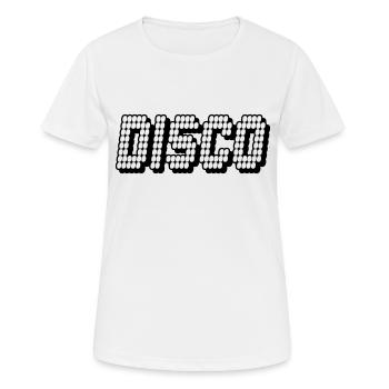 disco - Frauen T-Shirt atmungsaktiv - Weiß - Vorne - AI Model Female 172 dark (172cm)