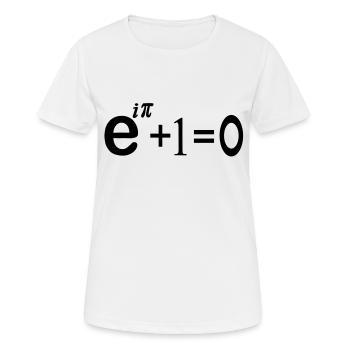 équation de pi ei - T-shirt respirant Femme - blanc - Devant - AI Model Female 172 dark (172cm)