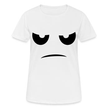 Mauvais œil ne touche pas joueur drôle - T-shirt respirant Femme - blanc - Devant - AI Model Female 172 dark (172cm)