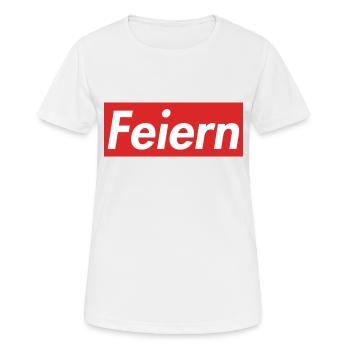 Celebrate lettering gift - Women's Breathable T-Shirt - white - Front - AI Model Female 172 dark (172cm)