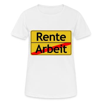 Enseigne de retraite - T-shirt respirant Femme - blanc - Devant - AI Model Female 172 dark (172cm)