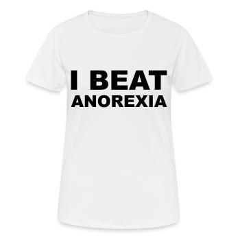Anorexia - Frauen T-Shirt atmungsaktiv - Weiß - Vorne - AI Model Female 172 dark (172cm)