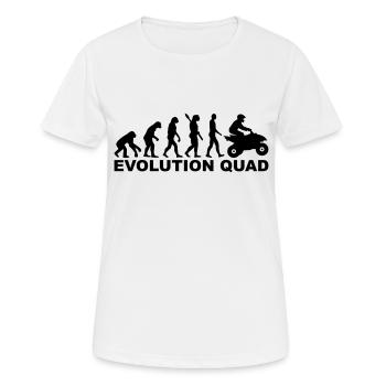 Quad - Frauen T-Shirt atmungsaktiv - Weiß - Vorne - AI Model Female 172 dark (172cm)