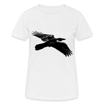 Corbeau - T-shirt respirant Femme - blanc - Devant - AI Model Female 172 dark (172cm)