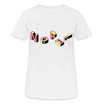 Nope - Women's Breathable T-Shirt - white - Front - AI Model Female 172 dark (172cm)