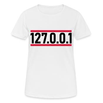 127 0 0 - T-shirt respirant Femme - blanc - Devant - AI Model Female 172 dark (172cm)