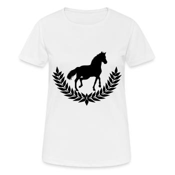 Les chevaux aiment - T-shirt respirant Femme - blanc - Devant - AI Model Female 172 dark (172cm)