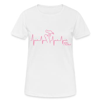 Mama Heartbeat - Women's Breathable T-Shirt - white - Front - AI Model Female 172 dark (172cm)