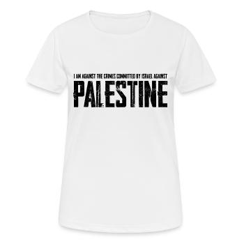 Palästina - Frauen T-Shirt atmungsaktiv - Weiß - Vorne - AI Model Female 172 dark (172cm)