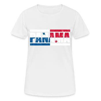 Panama - Frauen T-Shirt atmungsaktiv - Weiß - Vorne - AI Model Female 172 dark (172cm)