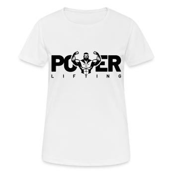 levage électrique - T-shirt respirant Femme - blanc - Devant - AI Model Female 172 dark (172cm)