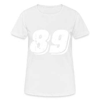 89 Number Symbol - Women's Breathable T-Shirt - white - Front - AI Model Female 172 dark (172cm)