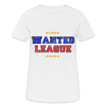 Wanted League - T-shirt respirant Femme - blanc - Devant - AI Model Female 172 dark (172cm)