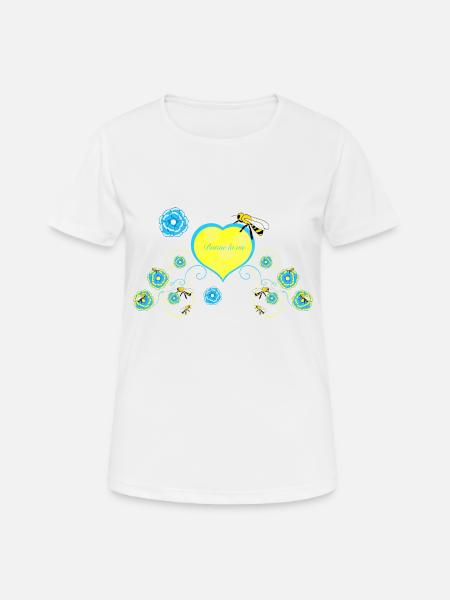 Biene - Frauen T-Shirt atmungsaktiv - Weiß