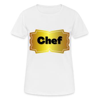 Patron - T-shirt respirant Femme - blanc - Devant - AI Model Female 172 dark (172cm)