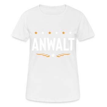 Anwalt Beruf - Frauen T-Shirt atmungsaktiv - Weiß - Vorne - AI Model Female 172 dark (172cm)
