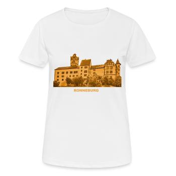 Ronneburg Burg Museum Hessen Altwiedermus - Frauen T-Shirt atmungsaktiv - Weiß - Vorne - AI Model Female 172 dark (172cm)
