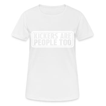 Kickers Are People Too 25 - Women's Breathable T-Shirt - white - Front - AI Model Female 172 dark (172cm)