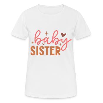 baby sister - Frauen T-Shirt atmungsaktiv - Weiß - Vorne - AI Model Female 172 dark (172cm)