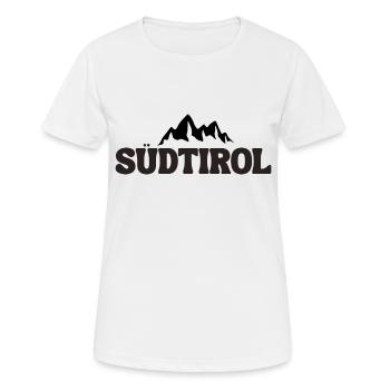 Tyrol du Sud - T-shirt respirant Femme - blanc - Devant - AI Model Female 172 dark (172cm)