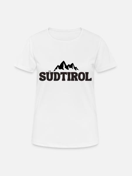 Südtirol - Frauen T-Shirt atmungsaktiv - Weiß