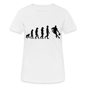 basket évolution - T-shirt respirant Femme - blanc - Devant - AI Model Female 172 dark (172cm)