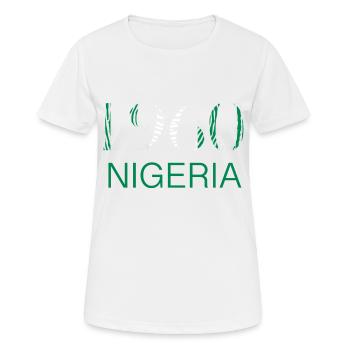 Nigeria Nigerian Africa Flag Pride I Gift - Women's Breathable T-Shirt - white - Front - AI Model Female 172 dark (172cm)