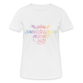 Junggesellinnenabschied Jga 2023 - Frauen T-Shirt atmungsaktiv - Weiß - Vorne - AI Model Female 172 dark (172cm)