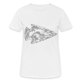 Pointe de flèche - T-shirt respirant Femme - blanc - Devant - AI Model Female 172 dark (172cm)