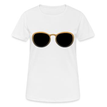 lunette de soleil or 2509 B - T-shirt respirant Femme - blanc - Devant - AI Model Female 172 dark (172cm)