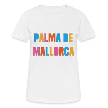 Palma de Majorque - Îles Baléares - Espagne - Espagne - T-shirt respirant Femme - blanc - Devant - AI Model Female 172 dark (172cm)