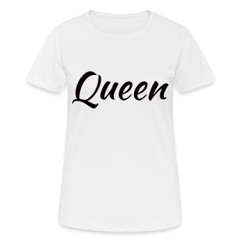 Königin - Frauen T-Shirt atmungsaktiv - Weiß - Vorne - AI Model Female 172 dark (172cm)