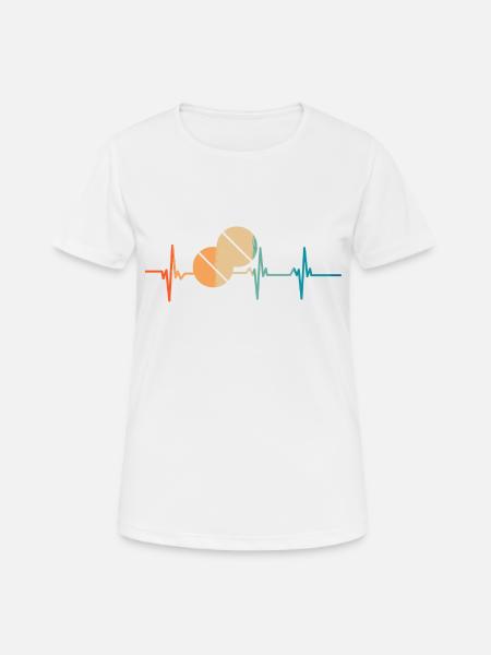 Herzschlag-Medikamente-Pille - Frauen T-Shirt atmungsaktiv - Weiß