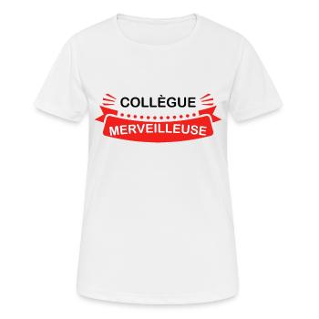 Wunderbare Kollegin - Frauen T-Shirt atmungsaktiv - Weiß - Vorne - AI Model Female 172 dark (172cm)