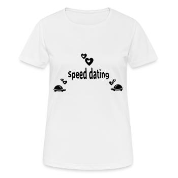 Speed Dating Turtle - Women's Breathable T-Shirt - white - Front - AI Model Female 172 dark (172cm)