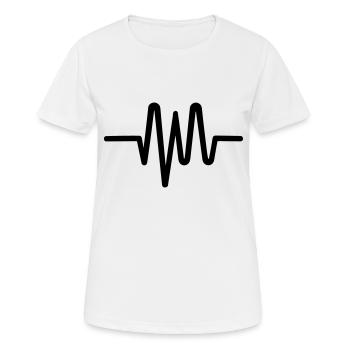 Pouls - T-shirt respirant Femme - blanc - Devant - AI Model Female 172 dark (172cm)