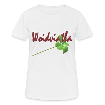 Waldviertler Glueck - Frauen T-Shirt atmungsaktiv - Weiß - Vorne - AI Model Female 172 dark (172cm)