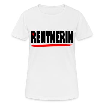 endlich Rentnerin - Frauen T-Shirt atmungsaktiv - Weiß - Vorne - AI Model Female 172 dark (172cm)