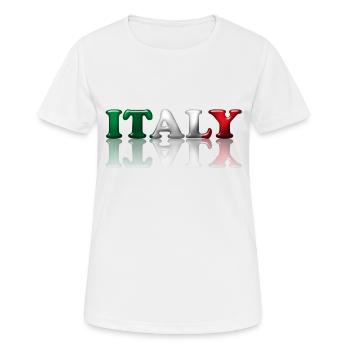 Italy - Women's Breathable T-Shirt - white - Front - AI Model Female 172 dark (172cm)