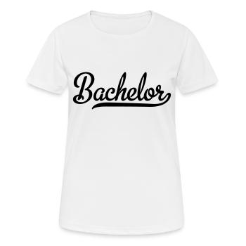 Bachelor - Frauen T-Shirt atmungsaktiv - Weiß - Vorne - AI Model Female 172 dark (172cm)