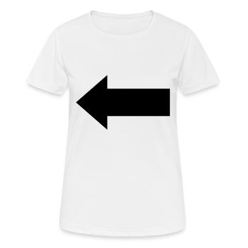 Pfeil - Frauen T-Shirt atmungsaktiv - Weiß - Vorne - AI Model Female 172 dark (172cm)