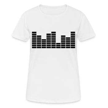 equalizer - Frauen T-Shirt atmungsaktiv - Weiß - Vorne - AI Model Female 172 dark (172cm)