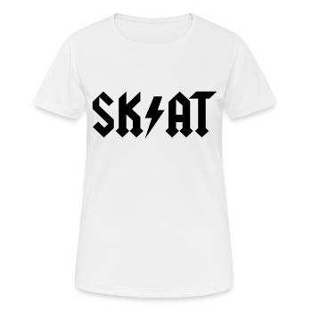 Skat - Frauen T-Shirt atmungsaktiv - Weiß - Vorne - AI Model Female 172 dark (172cm)