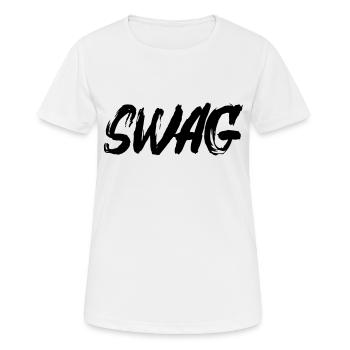 Swag - Women's Breathable T-Shirt - white - Front - AI Model Female 172 dark (172cm)