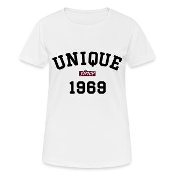 uni1969 - Women's Breathable T-Shirt - white - Front - AI Model Female 172 dark (172cm)
