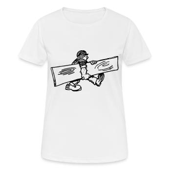 carpenter carpenter carpenter joiner - Women's Breathable T-Shirt - white - Front - AI Model Female 172 dark (172cm)