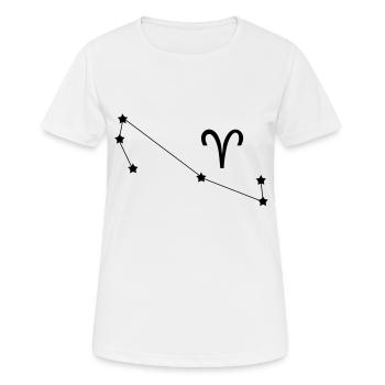 Constellation du Zodiaque - T-shirt respirant Femme - blanc - Devant - AI Model Female 172 dark (172cm)